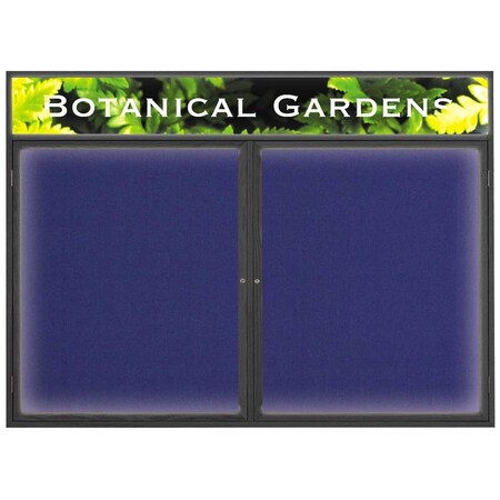 United Visual Products Open Faced Traditional Rounded Corkboard UV641ARC-GOLD-DRKSPR